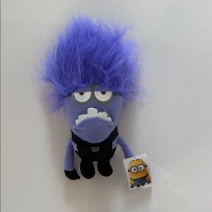 Purple Evil Minion Plush Toy - Soft Purple Character Cuddly Doll